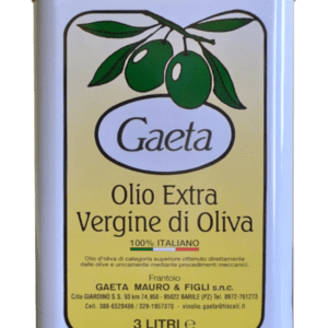 Olio Extra Vergine di Oliva – 100% Italiano DOP VULTURE- 3 lt.
